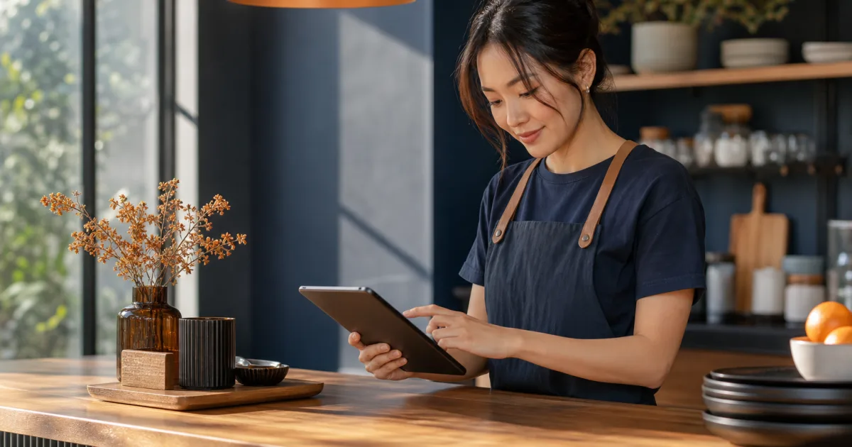 Un menu QR mobile affichant une section distincte pour les suggestions du jour et les plats habituels d’un café
